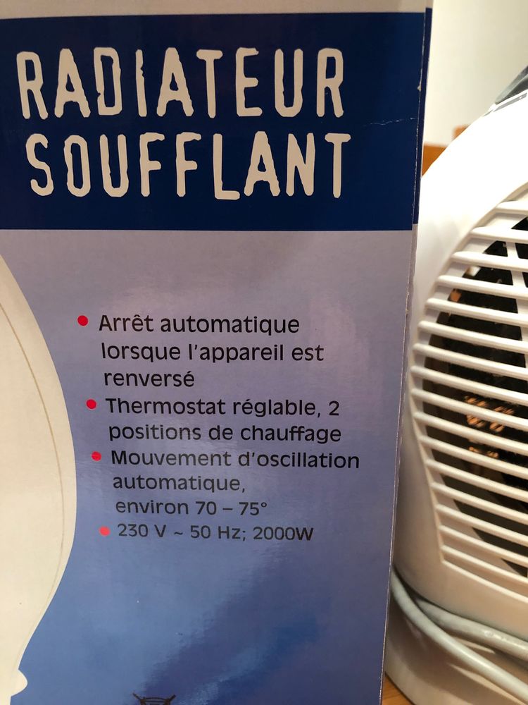 radiateur �lectrique soufflant 15 Bruy�res (88)