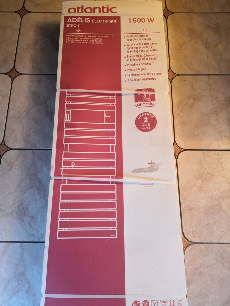 Radiateur S�che-serviettes �lectrique connect� (neuf) 530 T�teghem (59)