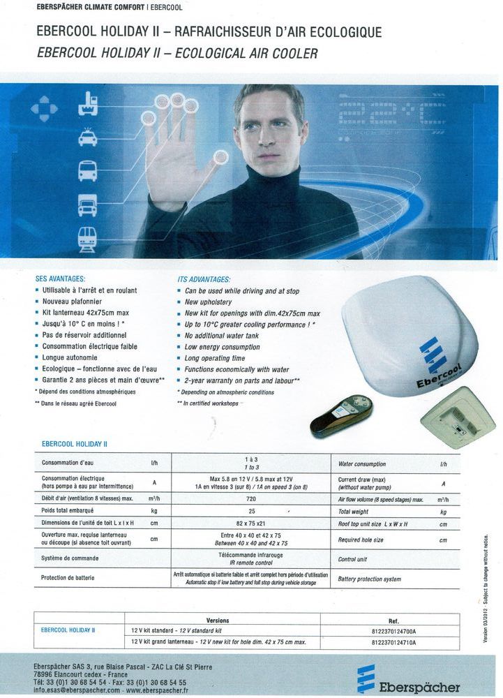 Rafraichisseur d'air EBERCOOL OLIDAY II 250 Digne-les-Bains (04)