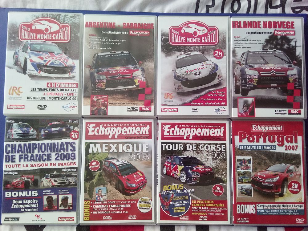 8 DVD / (Rallye, montagne Rallycross circuit...) 2007 � 2010 20 Toul (54)