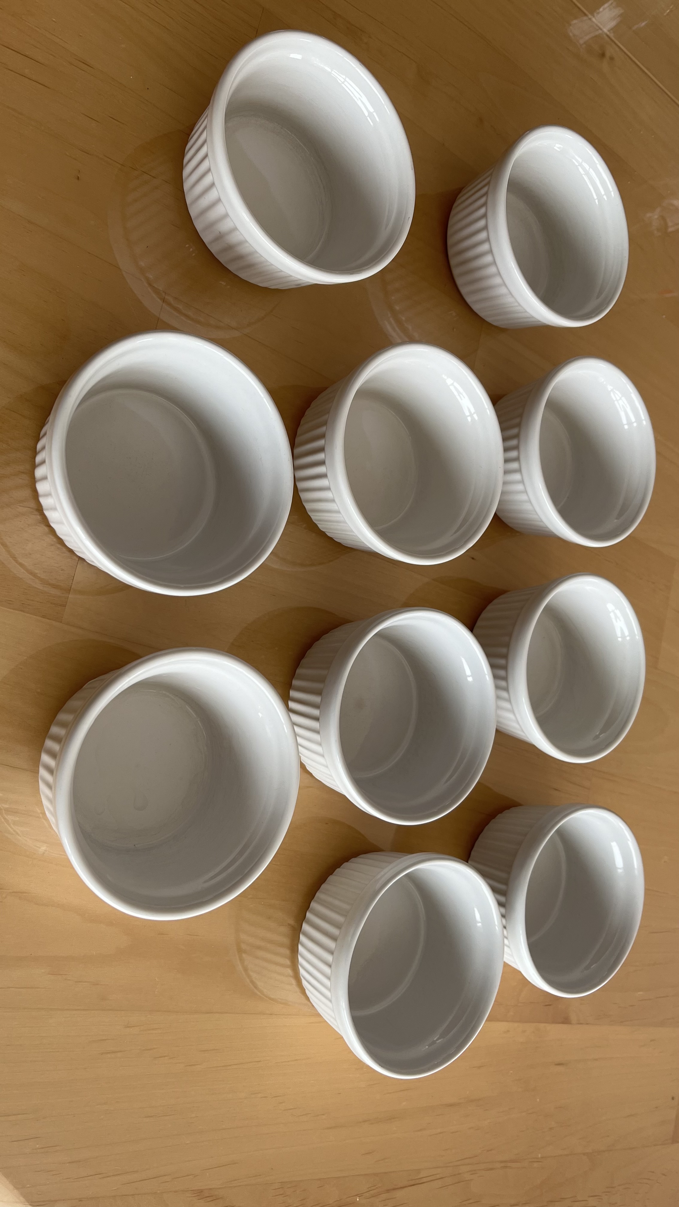 LOT DE 10 RAMEQUINS BLANCS 16 Noyal-sur-Vilaine (35)