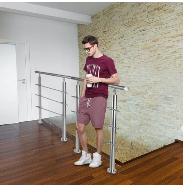 Rampe d'escalier - AUFUN - 100 cm - Acier inoxydable - Int�r 40 Saint-G�nis-des-Fontaines (66)