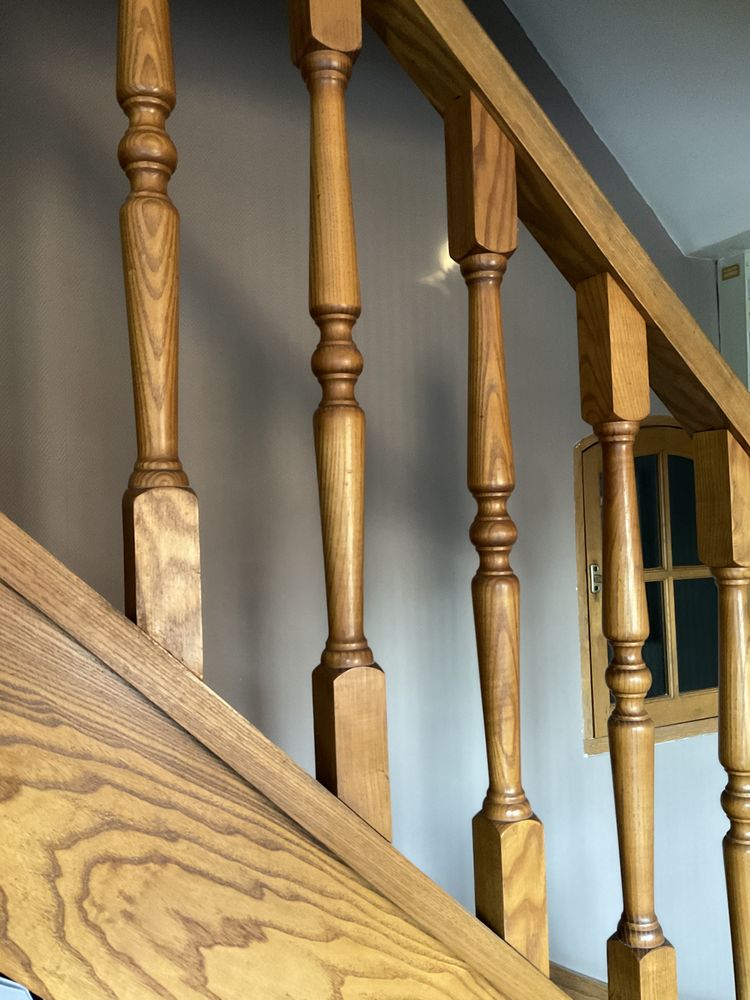 Rampe ou garde-corps compl�te d'escalier en orme 300 Lezennes (59)