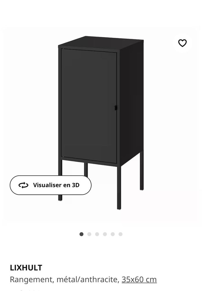 Lot de 2 rangements m�tallique 65 Lyon 7 (69)