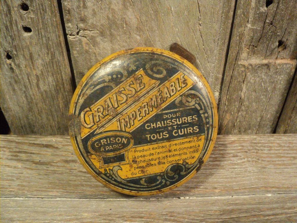 Rare Boite Publicitaire Graisse Grison 35 Loches (37)