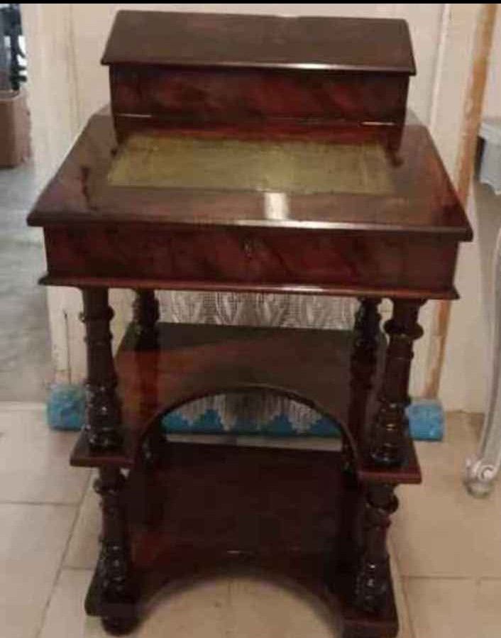 Rare bureau 19eme Edouardien walunt Davenport 277 Nice (06)