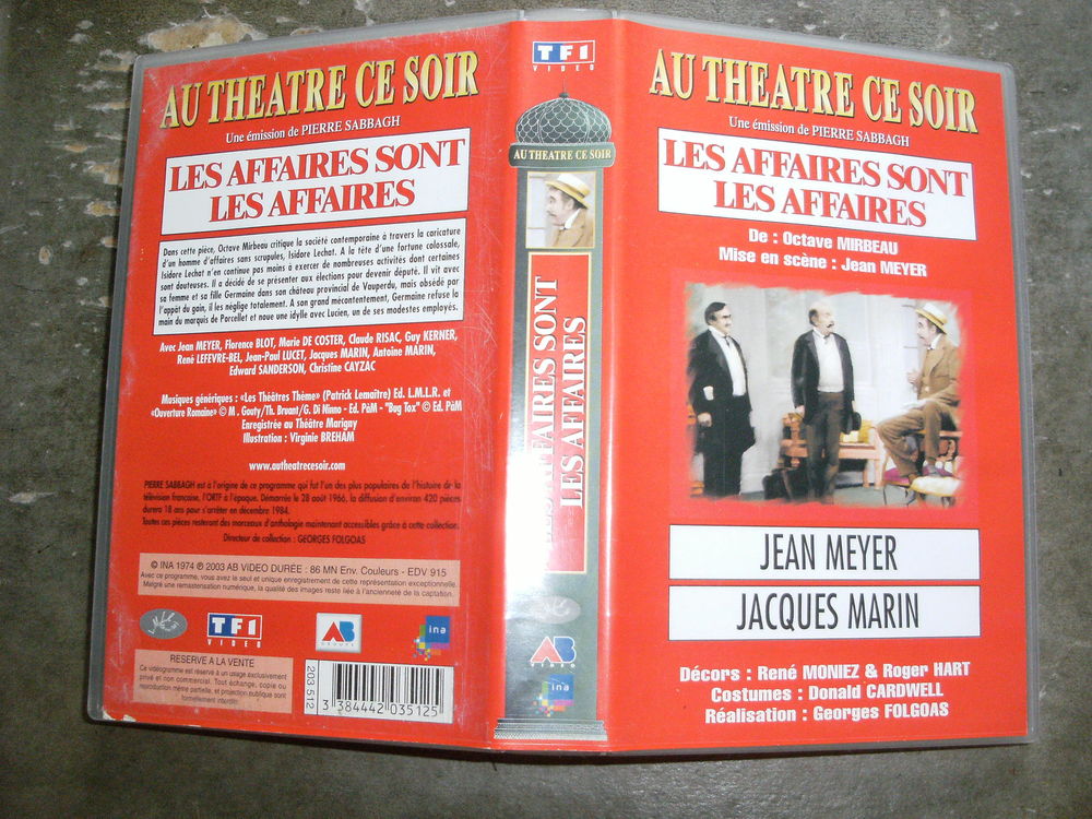 Rare film :   Les affaires sont les affaires    40 Saint-M�dard-en-Jalles (33)