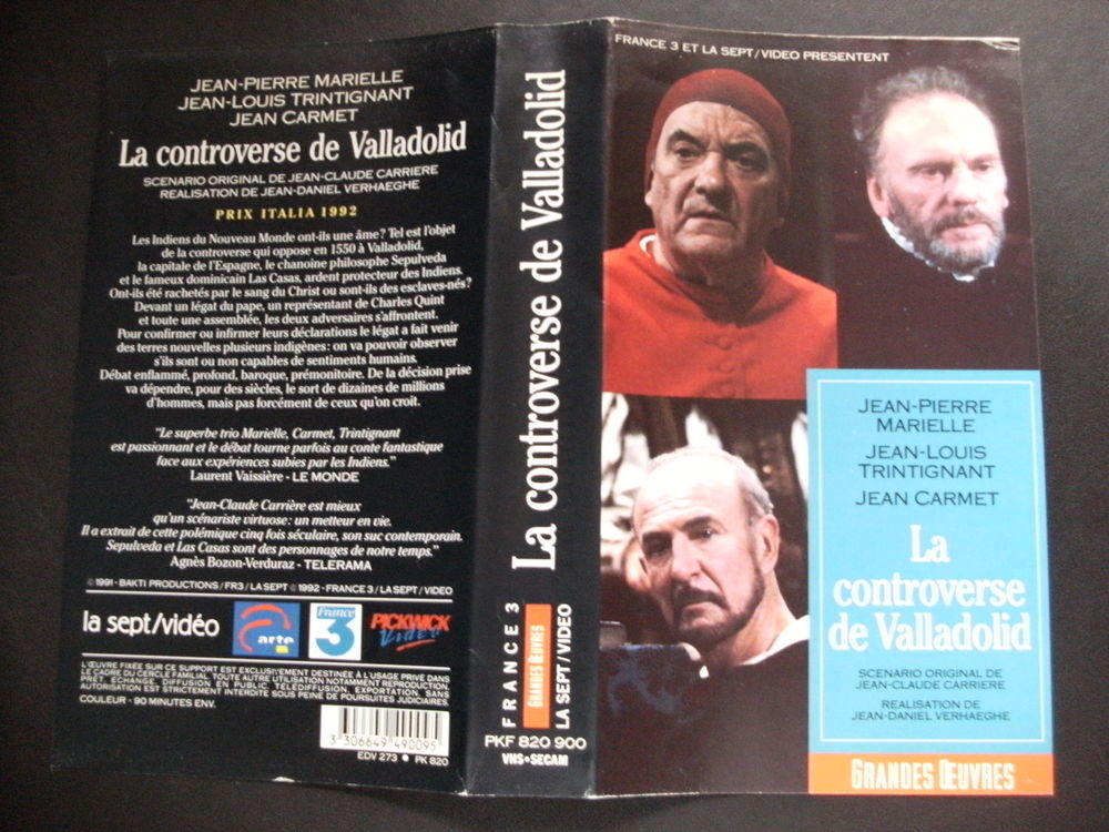 Rare film :   La controverse de Valladolid   40 Saint-M�dard-en-Jalles (33)