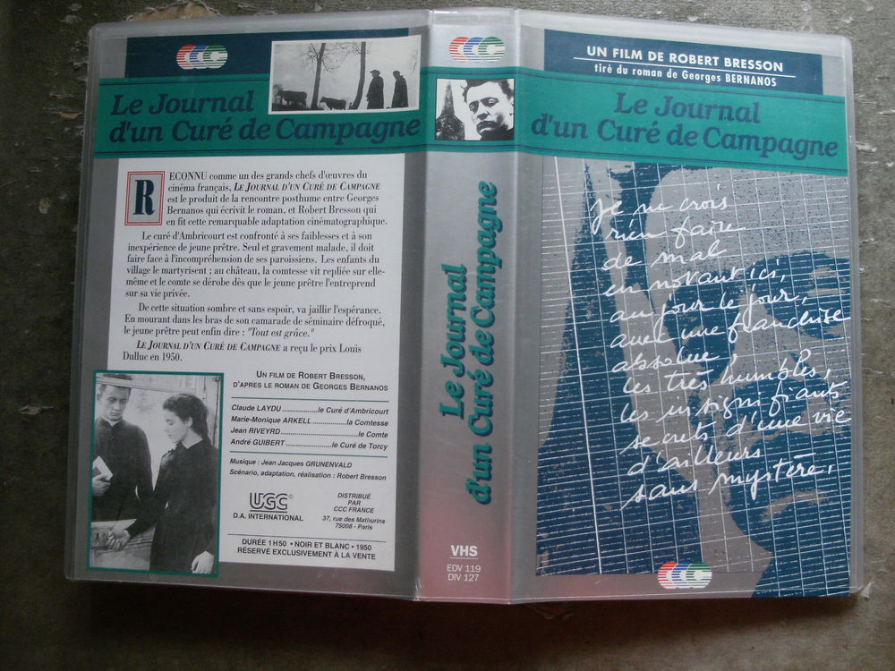 Rare film :   Le journal d'un cure de campagne   40 Saint-M�dard-en-Jalles (33)