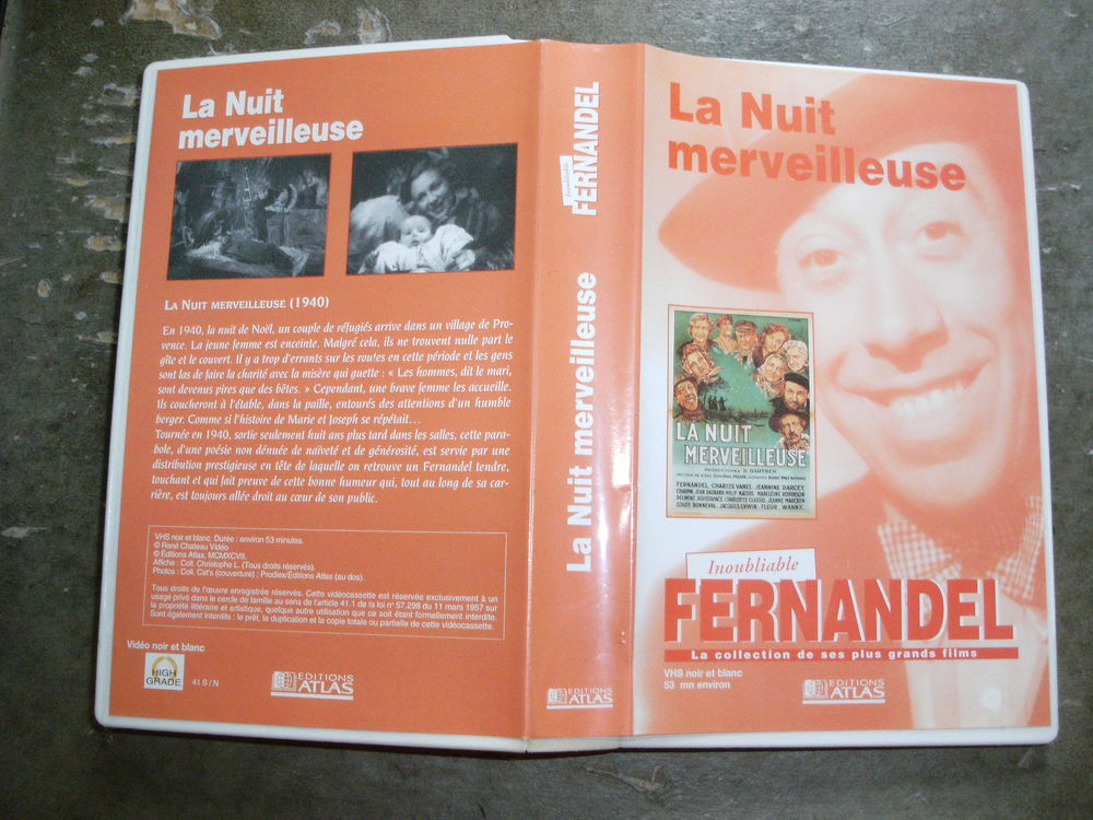 Rare film :   La nuit merveilleuse    40 Saint-M�dard-en-Jalles (33)