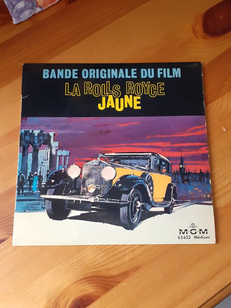 RARE EP 45 T BO Film  LA ROLLS ROYCE JAUNE  1964 ALAIN DELON 10 Reims (51)