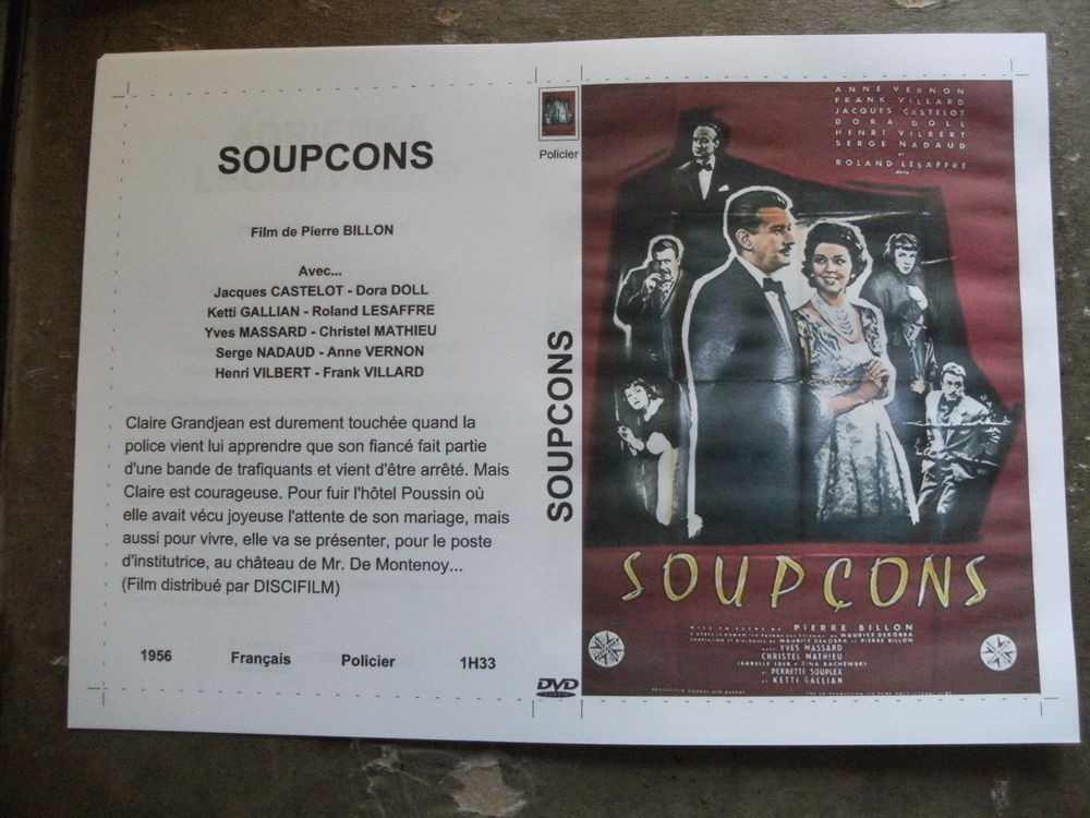 Rare film :   Soupcons   40 Saint-M�dard-en-Jalles (33)