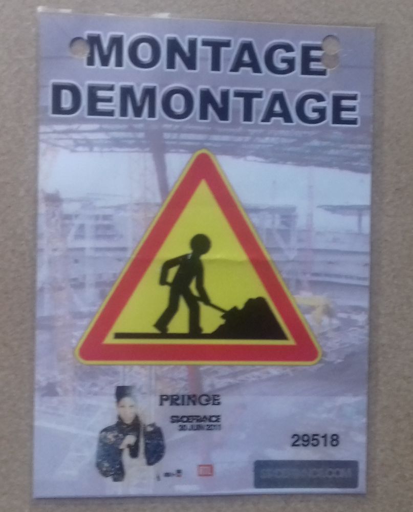 RARE LAISSER-PASSER CONCERT de PRINCE... 15 Boucau (64)