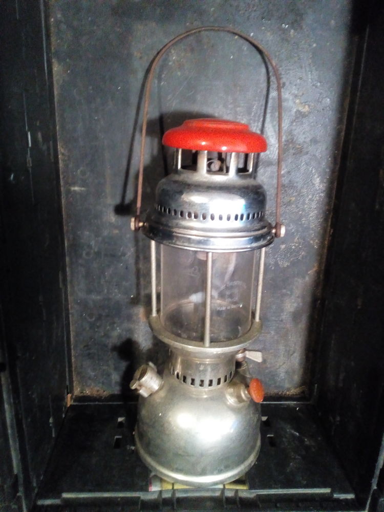 RARE : Lampe temp�te m�tal chrom� OPTIMUS d'origine, compl�t 75 Agen (47)