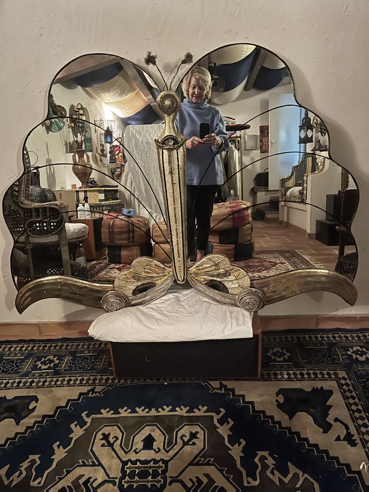 Rare magnifique miroir en forme de papillon 2750 La Garde (83)