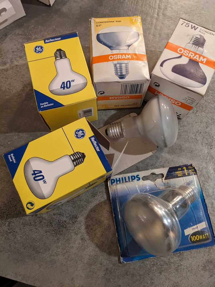 RARE 6 spots 60 Watt E27 � VIS Vintage 1960/90 en parfait �t 12 Marseille 13 (13)