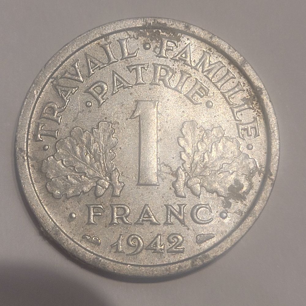 RARES PI�CES 1941 1 FRANC 1941 / 20 CENTIMES 650 Poitiers (86)