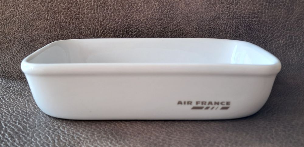 ravier ramequin en c�ramique �maill�e blanc air france 15 Carnon Plage (34)