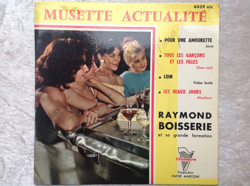 RAYMOND BOISSERIE MUSETTE DISQUE �TAT NEUF 4 Tr�gunc (29)