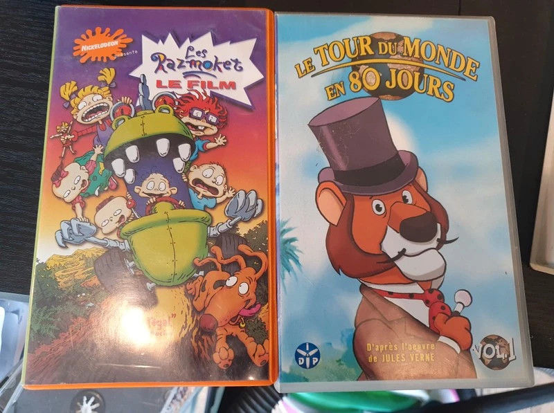 VHS : les razmokets et le tour du monde en 80 jours 1 Aubvillers (80)