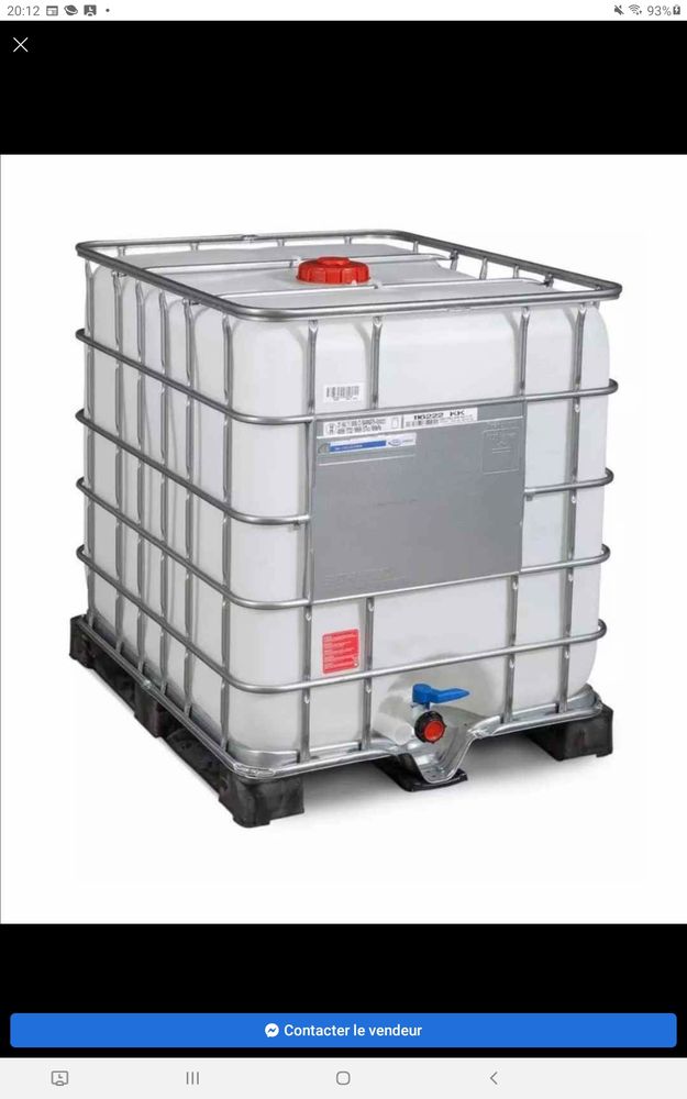 recherche cuves 1000l  dans les usine 15 Lucenay-l�s-Aix (58)