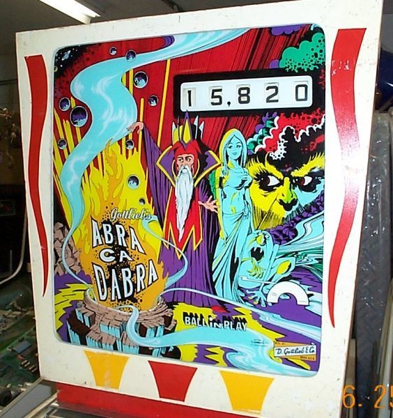 Recherche flipper Gottlieb Abra Ca Dabra 1 Houilles (78)