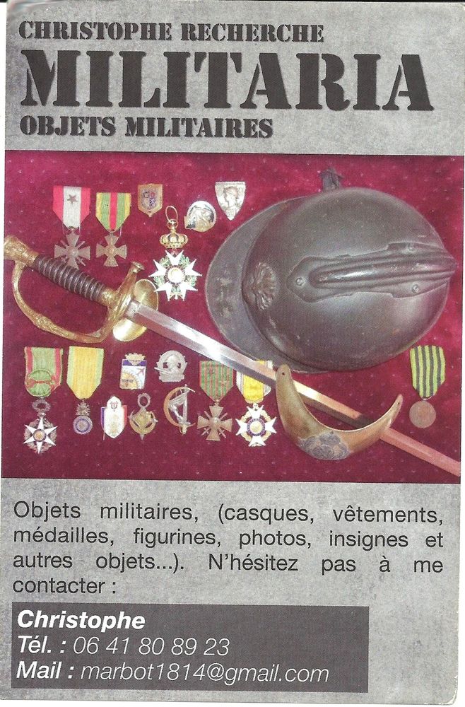 recherche medailles et objets militaires insignes.... 1000 Castres (81)