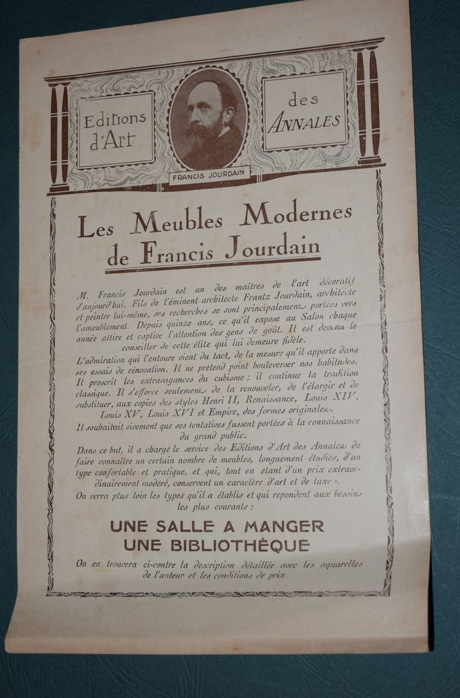 Réclame Les Meubles Jourdain - Bulletin de Souscription. 5 Roissy-en-Brie (77)