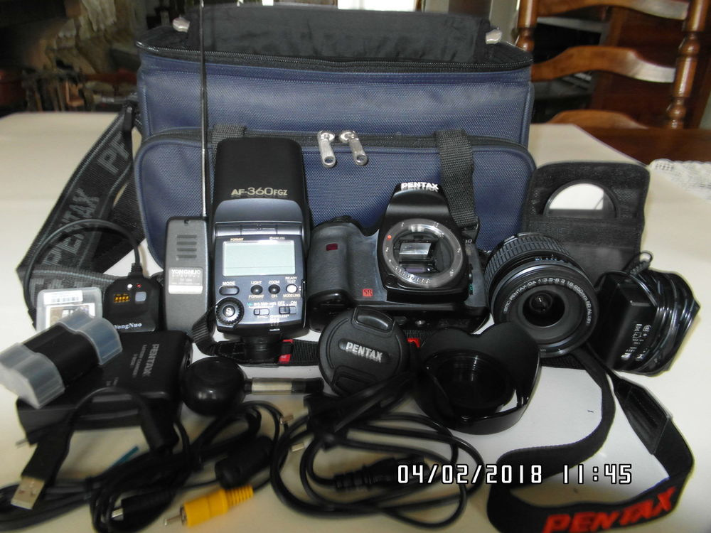 Reflex Pentax K10D + Zoom+ Flash+ sac+ chargeurs 0 Morangis (91)