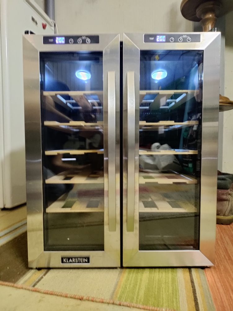 R�frig�rateur vin klarstein 24 bouteilles double compartimen 150 Bruz (35)