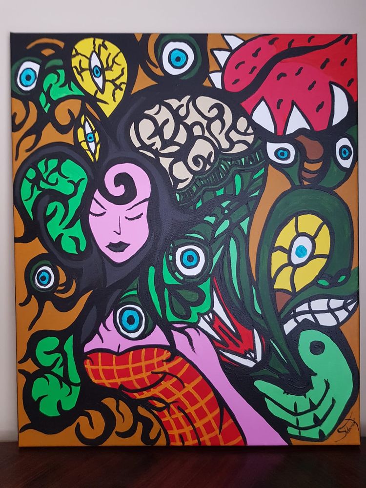 regard malfaisant tableau acrylique 50 Corbeil-Essonnes (91)