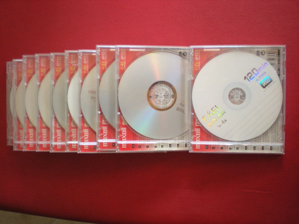lot 10 DVD+RW r�inscriptible. 10 Langueux (22)