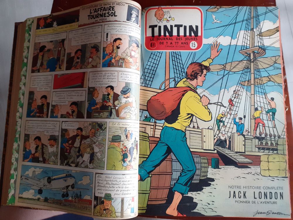 RELIURE JOURNAL DE TINTIN 1955 120 Duppigheim (67)
