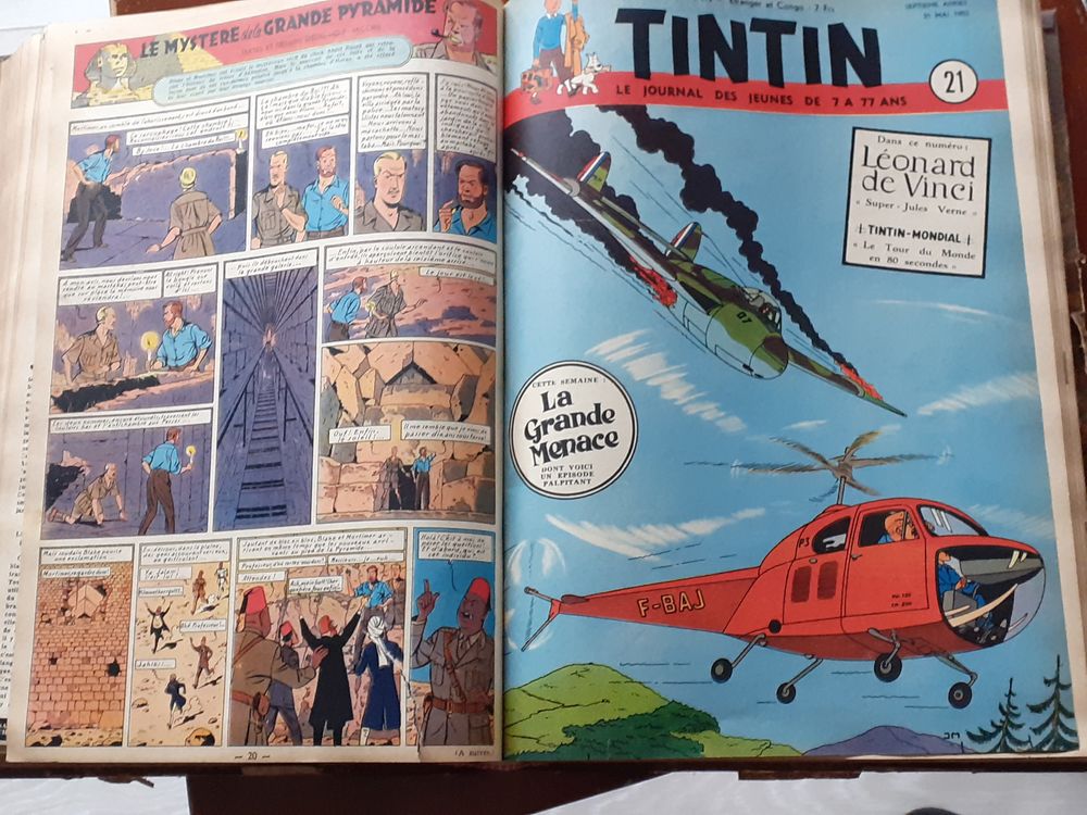 RELIURE JOURNAL DE TINTIN 1952 120 Duppigheim (67)