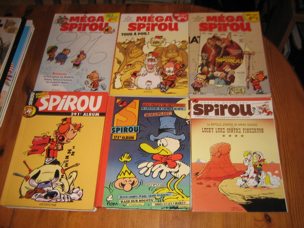 lot reliure spirou 173+291+mega spirou 4+9+11+spirou mag 3779 20 C�zy (89)