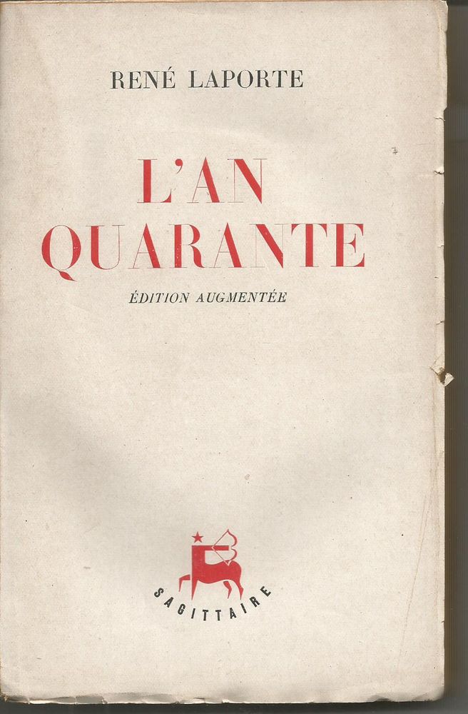 Ren� LAPORTE L'an quarante - �dition augment�e de 1945 12 Montauban (82)