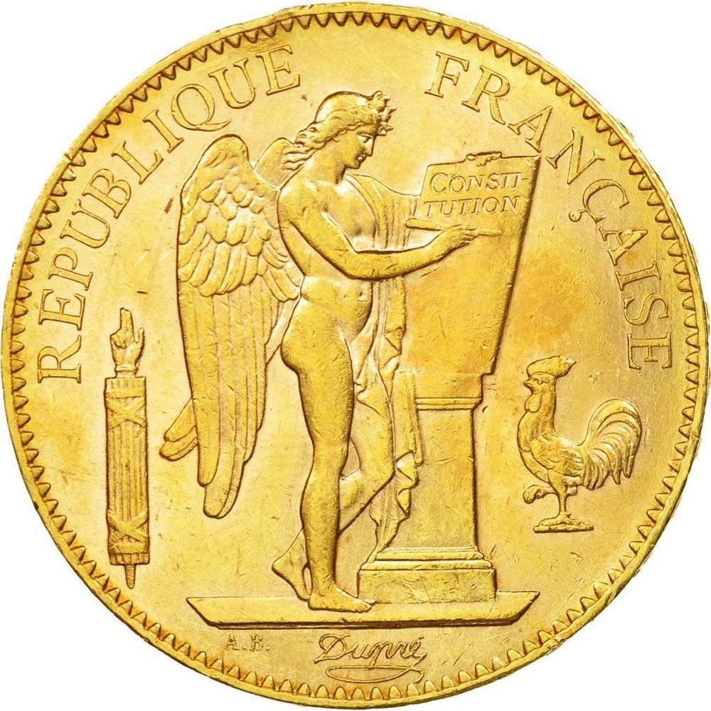 R�PLIQUE PLAQUE OR 100 FRANCS 1909 G�NIE 0 Hautmont (59)