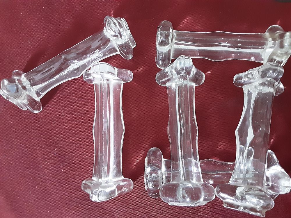 6 repose- couverts en verre massif transparent 15 Pontoise (95)