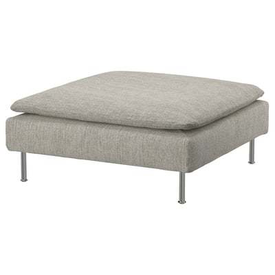 Repose-pieds carr� tissu gris  chin� Ikea 120 Libourne (33)