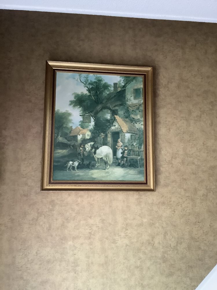 Reproduction sur toile imprim�e repeinte 0 Auray (56)