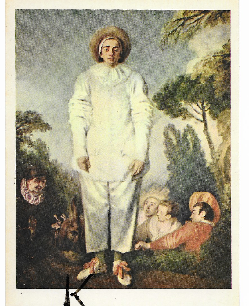 C P M ,Reproduction , Watteau Gilles 3 Tours (37)