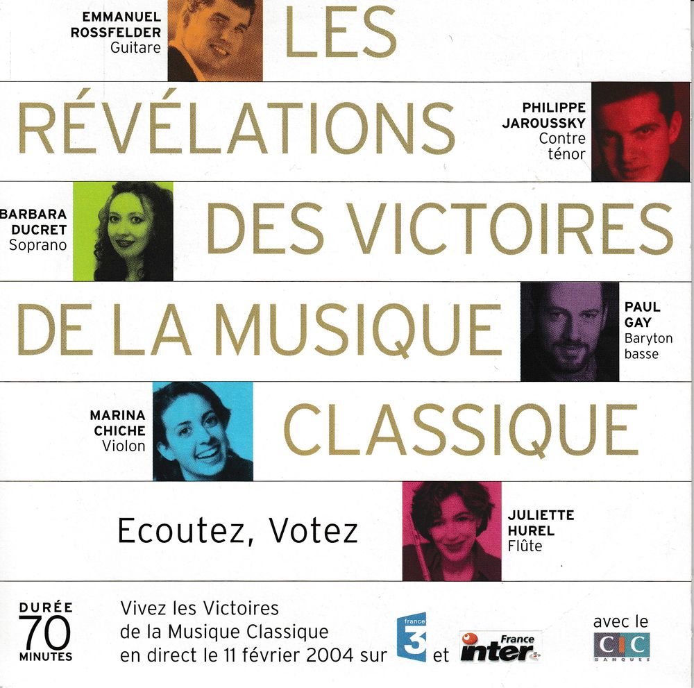 CD    R�v�lations Victoires Musique Classique     2004 3 Antony (92)