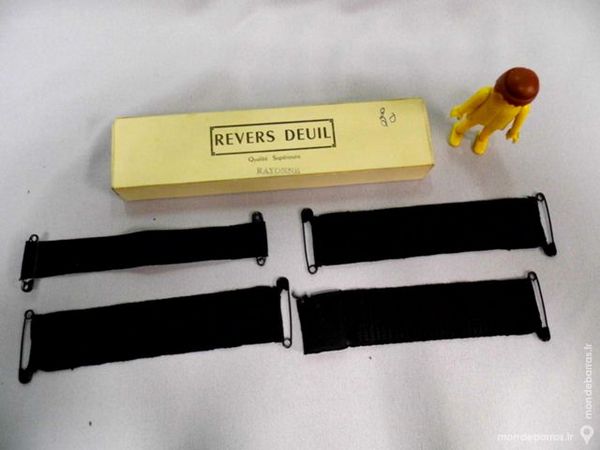 Revers deuil attache bas jarretelle noire mercerie 10 Dunkerque (59)