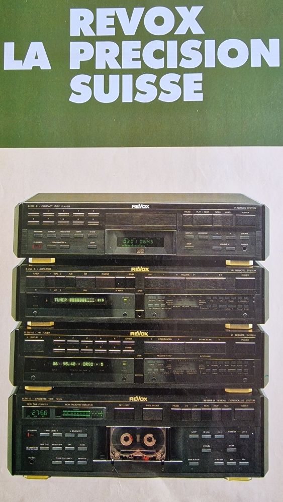 REVOX LA PR�CISION SUISSE * LES TARIFS VINTAGE * 0 Toulouse (31)