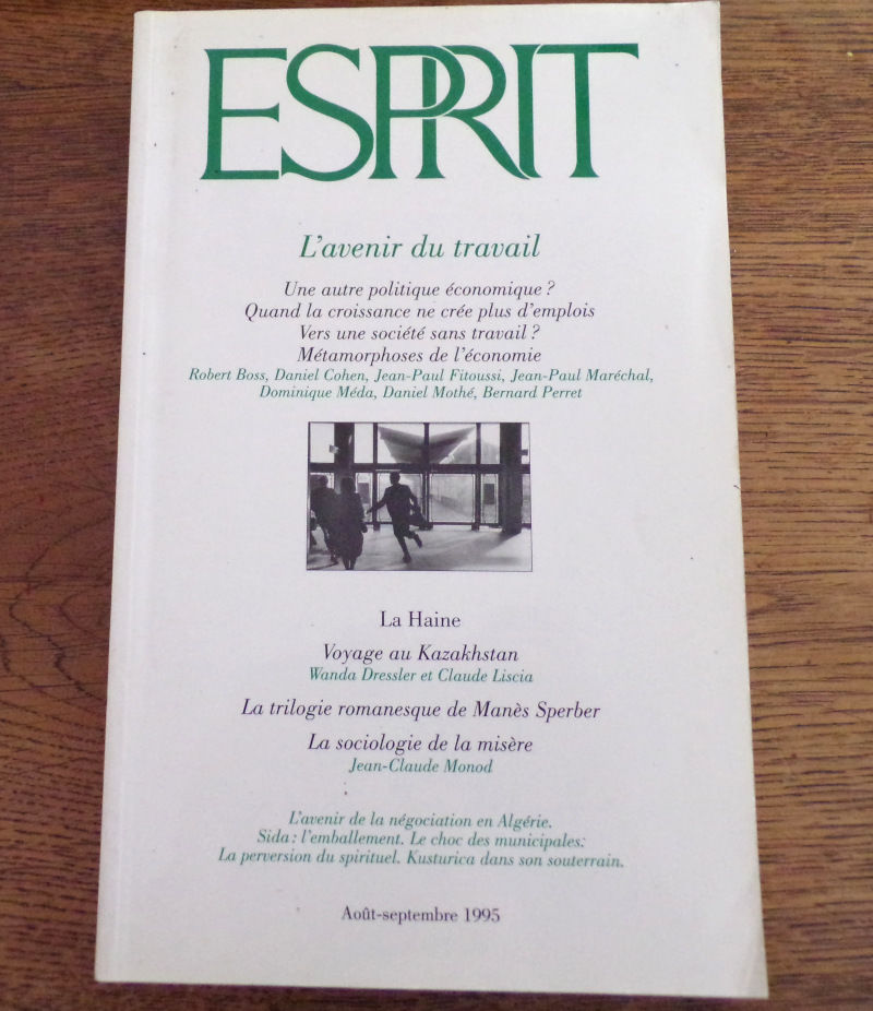 Revue Esprit  n� 8-9 ao�t -septembre 1995 L' avenir du 5 Laval (53)