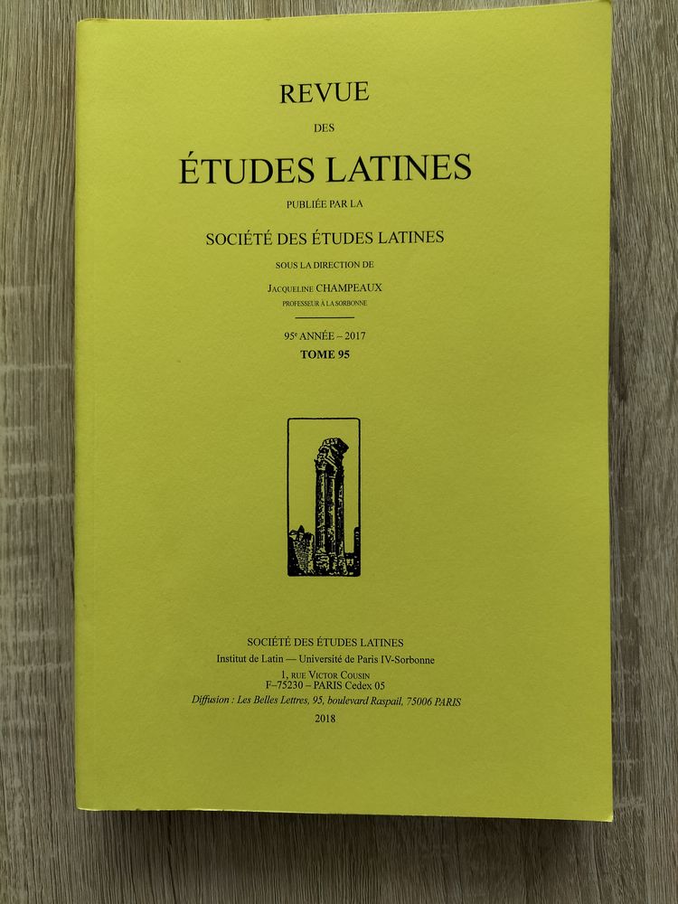 Revue des �tudes Latines - Tome 95 - Ann�e 2017 25 La Roche-sur-Yon (85)