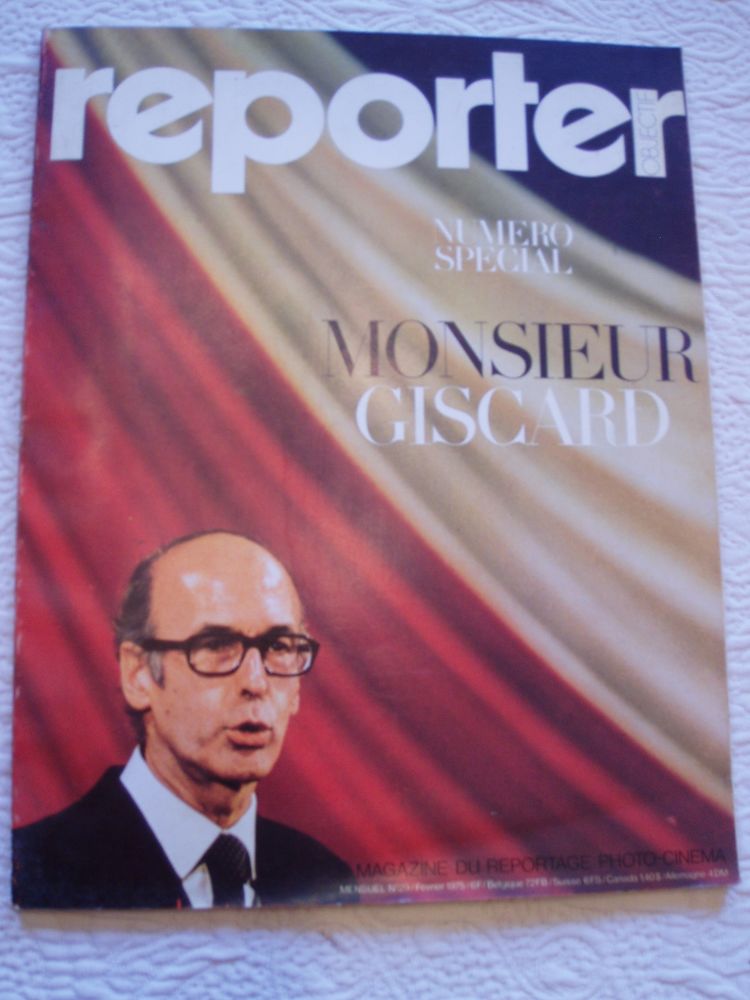 Revue Reporter spécial Giscard 1950 5 Herblay (95)