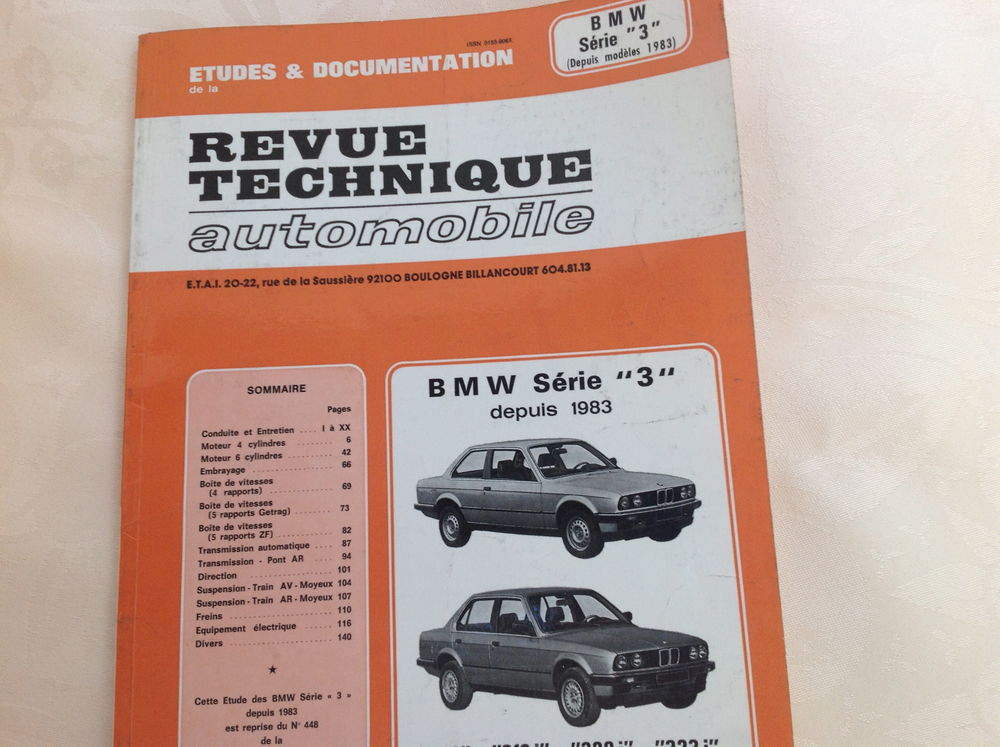 Vente de revue technique automobile