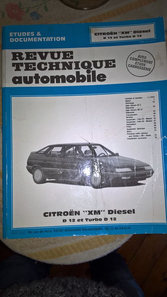 Revue technique XM diesel D12 et turbo D12 13 Saint-Pierre-d'Autils (27)