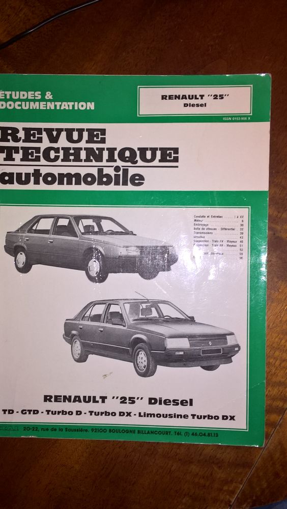 Revue technique renault 25 diesel 13 Saint-Pierre-d'Autils (27)